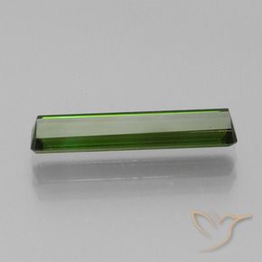 Tourmaline Vert foncé naturelle Octogone / coupe Émeraude, 1.70 ct, VVS