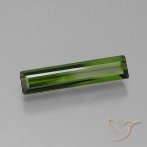 Tourmaline Forêt verte naturelle Octogone / coupe Émeraude, 1.52 ct, VS