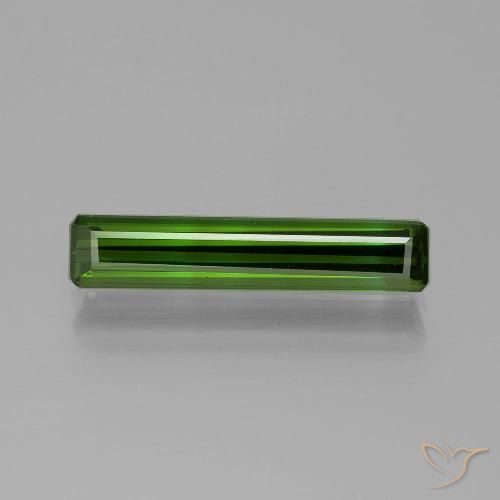 1.77ct Naturel Vert foncé Tourmaline, Taille émeraude, VS