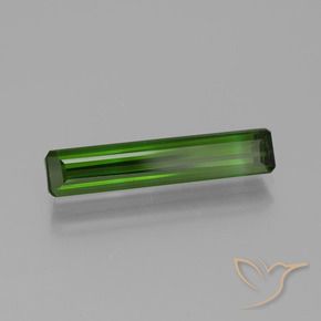 Tourmaline Vert foncé naturelle Octogone / coupe Émeraude, 1.77 ct, VS