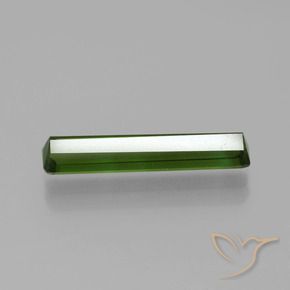 Tourmaline Vert foncé naturelle Octogone / coupe Émeraude, 1.77 ct, VS