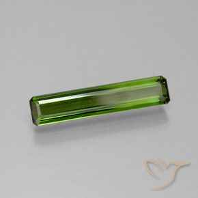 Tourmaline Forêt verte naturelle Octogone / coupe Émeraude, 1.35 ct, VVS-VS