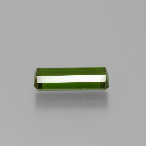Tourmaline Vert foncé naturelle Taille émeraude, 1.32 ct, VS-SI