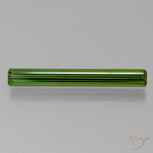 Tourmaline Forêt verte naturelle Taille émeraude, 1.03 ct, VS