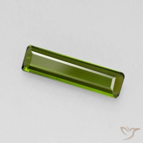 1.05ct Naturel Vert algues marines Tourmaline, Taille émeraude, VVS