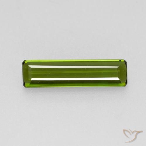 Tourmaline Vert algues marines naturelle Octogone / coupe Émeraude, 1.05 ct, VVS