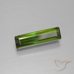Tourmaline Forêt verte naturelle Octogone / coupe Émeraude, 1.33 ct, VVS