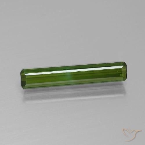 1.13ct Naturel Vert foncé Tourmaline, Taille émeraude, VVS