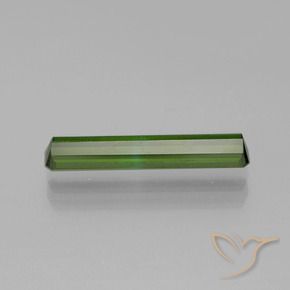 Tourmaline Vert foncé naturelle Octogone / coupe Émeraude, 1.13 ct, VVS