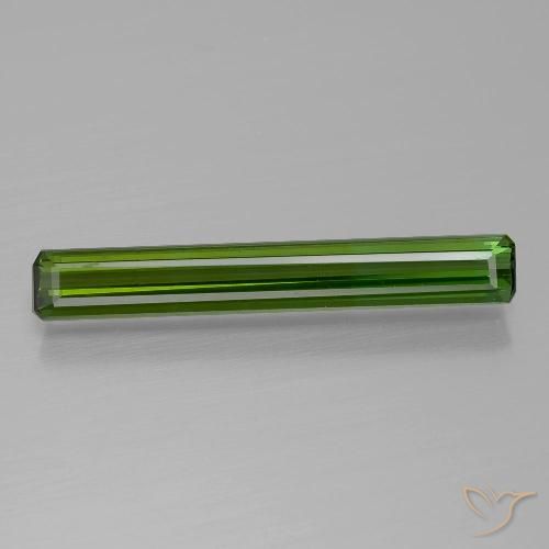1.18ct Naturel Vert terreux Tourmaline, Taille émeraude, VVS