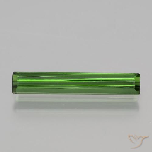 1.18ct Naturel Forêt verte Tourmaline, Taille émeraude, VVS-VS