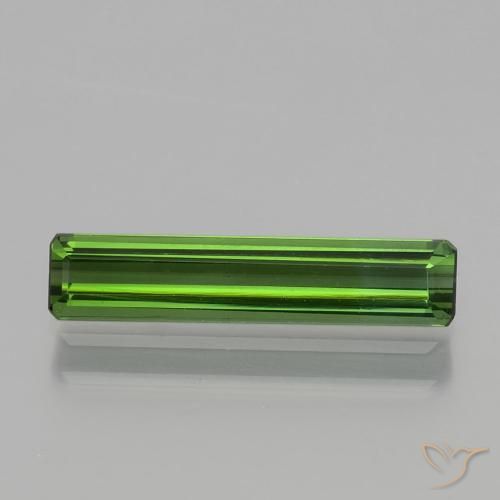 1.21ct Naturel Forêt verte Tourmaline, Taille émeraude, VVS-VS