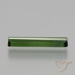 Tourmaline Forêt verte naturelle Octogone / coupe Émeraude, 1.21 ct, VVS-VS