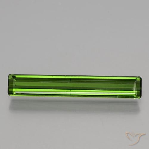 1.43ct Naturel Vert moyen Tourmaline, Taille émeraude, VS