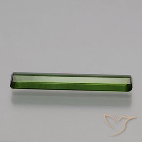 Tourmaline Vert moyen naturelle Octogone / coupe Émeraude, 1.43 ct, VS