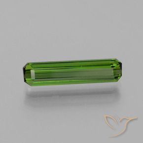 Tourmaline Vert moyen naturelle Octogone / coupe Émeraude, 1.19 ct, VVS-VS