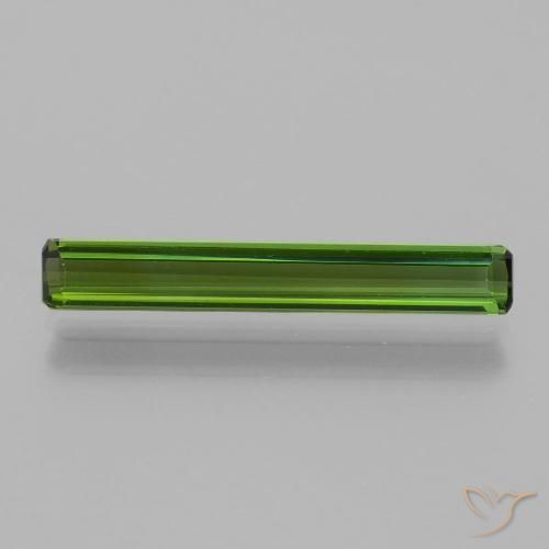 1.41ct Naturel Forêt verte Tourmaline, Taille émeraude, VVS-VS
