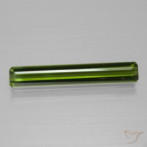 1.59ct Naturel Vert foncé Tourmaline, Taille émeraude, VS