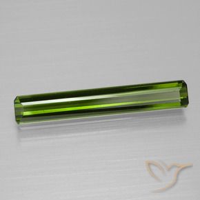 Tourmaline Vert foncé naturelle Octogone / coupe Émeraude, 1.59 ct, VS