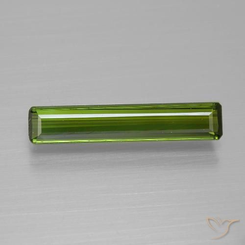 1.45ct Naturel Vert foncé Tourmaline, Taille émeraude, VVS-VS