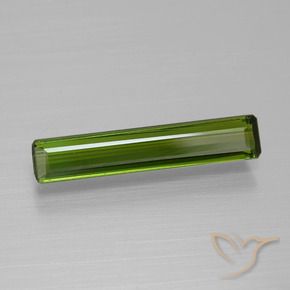 Tourmaline Vert foncé naturelle Octogone / coupe Émeraude, 1.45 ct, VVS-VS