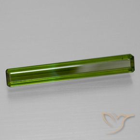 Tourmaline Vert foncé naturelle Octogone / coupe Émeraude, 1.56 ct, VS