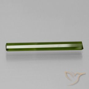 Tourmaline Vert foncé naturelle Octogone / coupe Émeraude, 1.56 ct, VS