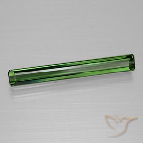 Tourmaline Vert moyen naturelle Octogone / coupe Émeraude, 1.29 ct, VVS-VS
