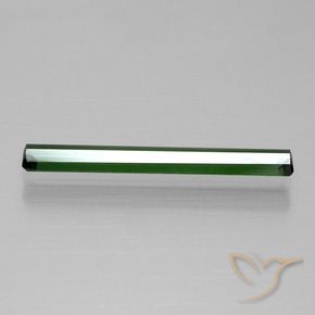 Tourmaline Vert moyen naturelle Octogone / coupe Émeraude, 1.29 ct, VVS-VS