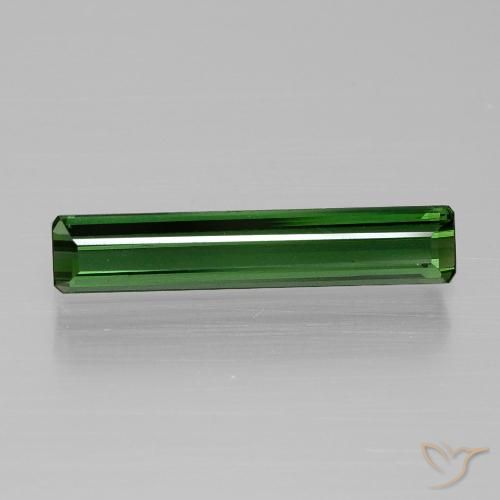 1.56ct Naturel Vert foncé Tourmaline, Taille émeraude, VVS-VS