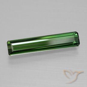 Tourmaline Vert moyen naturelle Octogone / coupe Émeraude, 1.35 ct, VVS-VS
