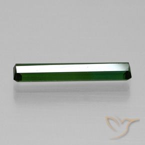 Tourmaline Vert moyen naturelle Octogone / coupe Émeraude, 1.35 ct, VVS-VS