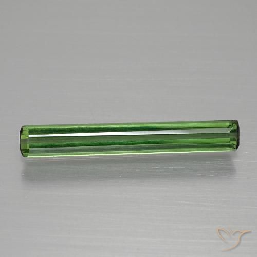 1.08ct Naturel Forêt verte Tourmaline, Taille émeraude, VVS-VS