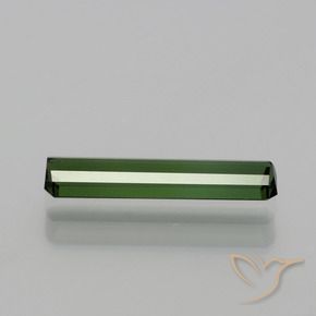 Tourmaline Vert terreux naturelle Octogone / coupe Émeraude, 1.04 ct, VVS-VS