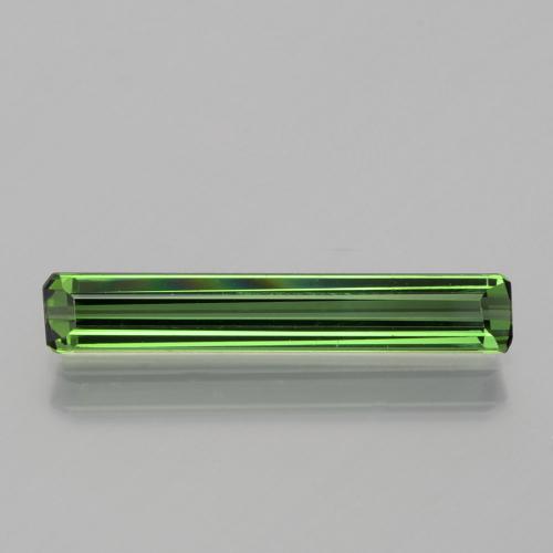 Tourmaline vert foncé naturelle taille émeraude, 1,31 ct, VVS-VS