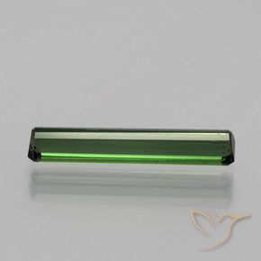 Tourmaline Vert terreux naturelle Octogone / coupe Émeraude, 1.37 ct, VS
