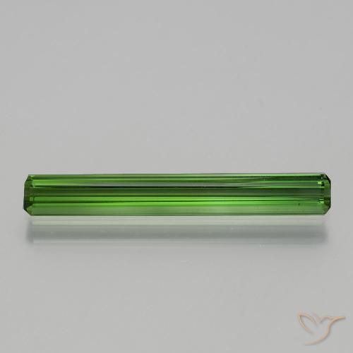 1.76ct Naturel Vert moyen Tourmaline, Taille émeraude, VS