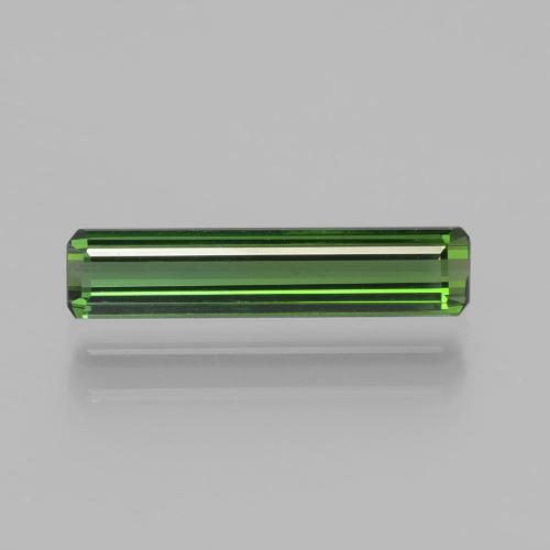 Tourmaline vert naturelle taille émeraude, 1,25 ct, VVS