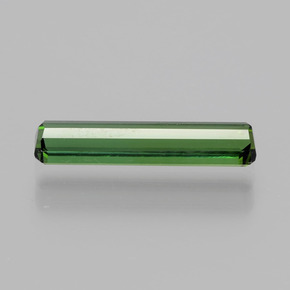 Tourmaline vert naturelle taille émeraude, 1,25 ct, VVS