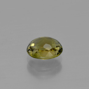 Tourmaline Vert chaud et terreux naturelle Coupe ovale, 1.09 ct, VVS