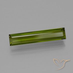 Tourmaline Forêt verte naturelle Baquette, 2.55 ct, VS