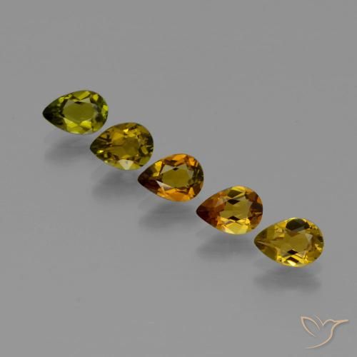 2.50ctw Naturel Marron chaud Tourmaline, En forme de poire, VVS-VS
