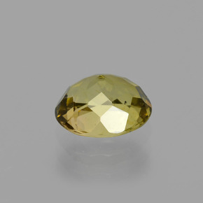 Tourmaline Jaune clair naturelle Coupe ovale, 1.18 ct, VS