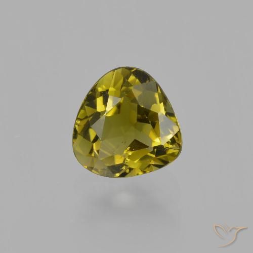0.94ct Naturel Jaune moyen Tourmaline, En forme de poire, VS
