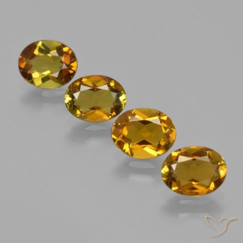 3.43ctw Naturel Brun doré Tourmaline, ovale, VS