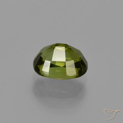 Tourmaline Forêt verte naturelle Coupe ovale, 1.23 ct, VS