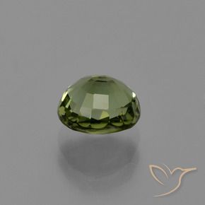 Tourmaline Vert moyen-foncé naturelle ovale, 1.19 ct, VS