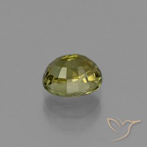 Tourmaline Vert brunâtre naturelle ovale, 1.03 ct, VS