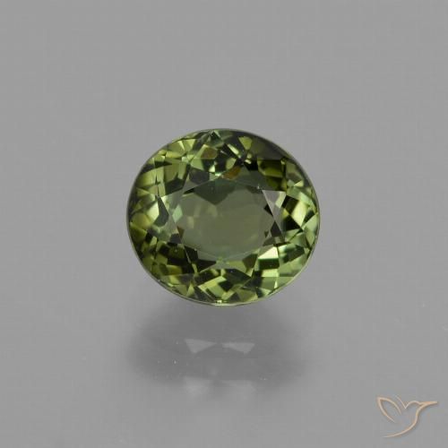 1.26ct Naturel Vert foncé Tourmaline, ovale, VVS-VS