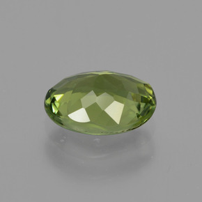 Tourmaline Vert moyen naturelle Coupe ovale, 1.07 ct, VVS